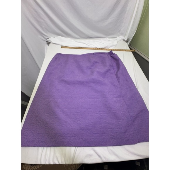 Russell Kemp Dresses & Skirts - Russell Kemp New York - Purple Flared Long Skirt - Size 5X Geometric Embroidered